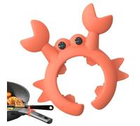Repose-ustensiles | Repose-ustensiles en silicone en forme de crabe | Porte-cuillère à crabe | Support de louche de comptoir | Support de spatule anti-débordement | Gadget de cuisine pour spatule
