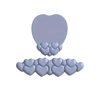 Reposes-poignets 1 Set Heart Shape Mouse Pad With Gel Filled Wrist Rest - Ergonomic Keyboard Support Non-Slip(Grey)