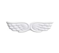 Reposes-poignets Keyboard Mouse Wrist Rest Angel Wing Memory Foam Pad Set Support Ergonomic Non-Slip For Office PC Laptop Easy Typing(White Long)