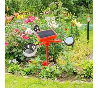 Repousse-Animaux Solaire Rotatif 360 Degrés,Automatique Oiseaux Solaire - Dispositif Anti Pigeons Étanche pour Jardin Camping Toit Cour Ferme Pelouse Entrepôt