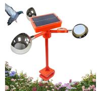 Repousse-Animaux Solaire Rotatif 360 Degrés,Contrôle Oiseaux Jardin avec Panneau Solaire | Équipement Étanche Anti Pigeons pour Cour Ferme Toit Pelouse Entrepôt Camping