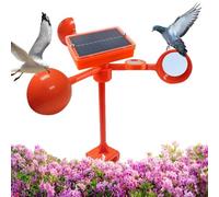 Repousse-Animaux Solaire Rotatif 360 Degrés,Contrôle Oiseaux Jardin avec Panneau Solaire | Équipement Étanche Anti Pigeons pour Cour Ferme Toit Pelouse Entrepôt Camping