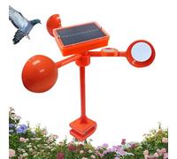 Repousse-Animaux Solaire Rotatif 360 Degrés,Épouvantail Anti-Oiseaux pour Contrôle des Nuisibles | Dispositif Étanche Anti-Pigeons pour Jardin Toit Camping Pelouse Cour Hangar Terrasse