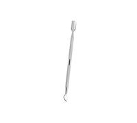 Repousse-cuticules - INF - Court - Acier inoxydable - Argenté - Double extrémité