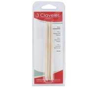 Repousse-Peaux 12 cm 80197 - 3 CLAVELES - Pour Repousser les Cuticules - Lot de 10 bâtonnets en bois