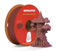 Reprapper Filament PLA bicolore en bois 1,75 mm, 1,75 mm, pour imprimante 3D, véritable fibre de bois, acajou foncé wahut, 1000 g