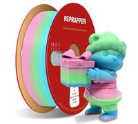 Reprapper Filaments arc-en-ciel PLA, spectre multicolore de 1,75 mm (+ -0,03 mm), 1 kg de filaments PLA 1,75 mm, matériau d'imprimante 3D, Matt Rainbow
