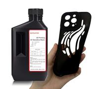 RepRapper Résine flexible de l'imprimante 3D (rivage 80a): résine 3D douce de type résine/TPU, UV 405 nm rapide, résine photopolymère à cristal liquide, imprimante noire, 1000 g