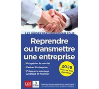 Reprendre ou transmettre une entreprise 2026 - Sophie Cras - Prat Eds - broché - Guide