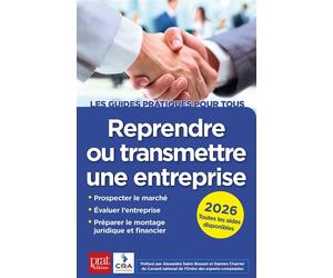 Reprendre ou transmettre une entreprise 2026 - Sophie Cras - Prat Eds - broché - Guide