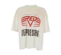 Represent - Maxi Logo Crewneck T-Shirt - Homme - Tops - Blanc - Taille: L