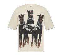 Represent, Homme, Tops, Beige, Taille: M T-shirt Thoroughbred