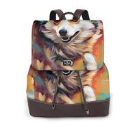 Représentation du sac à dos de voyage tendance AlaskKlee Kai pour femme, sac à dos décontracté, sac à dos en cuir imprimé pour femme pour le travail