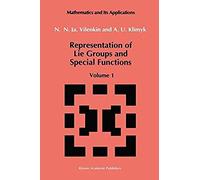Representation Of Lie Groups And Special Functions