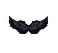 Représentation sur scène avec plumes d'ange pour festivals et carnaval Kmk308 (noir, taille unique)