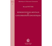 Representations Mentales Et Categorisations Linguistiques