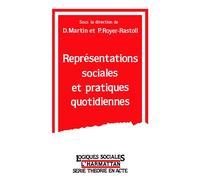 Représentations sociales et pratiques quotidiennes - Philippe Royer-Rastoll - L'harmattan - broché - Livre