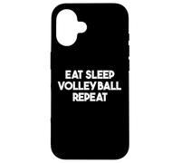 Reprise du Volley-Ball Eat Sleep - Funny Volleyball Coque pour iPhone 16