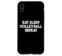 Reprise du Volley-Ball Eat Sleep - Funny Volleyball Coque pour iPhone XS Max