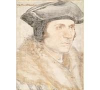 Reproduction d'art sur toile roulée - Portrait de Sir Thomas More. c.1527 - 76,2 x 101,6 cm | Couleurs résistantes à la décoloration | Décoration murale unique pour intérieurs modernes