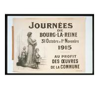 Reproduction d'art sur toile roulée - Vintage - Voyage en France - 76,2 x 101,6 cm | Couleurs résistantes à la décoloration | Décoration murale unique pour intérieurs modernes