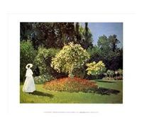 Reproduction d'art Woman in the Garden at Sainte Adresse Claude Monet 30 x 25 cm G