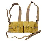 Reproduction de réplique de Chargeur de Guerre rhodésien FAL / G3 / M14 Bush War avec Poche à Grenade (Khaki)
