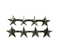 Reproduction nous General étoiles de style militaire - Argenté - Taille Unique