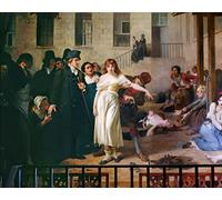 Reproduction / Poster: Tony Robert-Fleury "Philippe Pinel 1745-1826 libérant des aliénés de leurs chaînes à l asile de la Salpêtrière à Paris en 1795 1886" - Affiche, Reproduction artistique de haute qualité, 50x40 cm