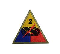 Reproduction WW2 US 2nd Armored Division (l' sur roues) Patch