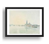 Reproductions d'époque Venise, San Giorgio Maggiore Tôt le matin, 1819 par Joseph Mallord William Turner RA, reproduction A3 en cadre 17x13 pouces