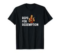 Reps for Redemption Church Jesus Haltérophilie Fitness Fit T-Shirt