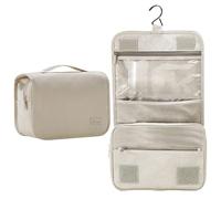 REPT Nouveau Tissu Trousse de Toilette, Pliable Grande Trousse de Toilette Voyage pour Hommes et Femmes,Multifonction Imperméable Sac Cosmétique Organisateur de Voyage avec Crochets