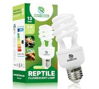 REPTI HOME Lampe UVA UVB pour Reptiles 13W 5.0, Terrarium Lampe Fluorescente Compacte pour Tortues, Ampoule UVB pour Tortues, Caméléons,Dragon Barbu