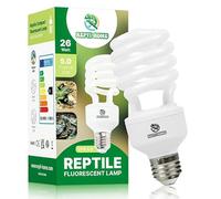 REPTI HOME Lampe UVA UVB pour Reptiles 26W 5.0, Terrarium Lampe Fluorescente Compacte pour Tortues, Ampoule UVB pour Tortues, Caméléons,Dragon Barbu