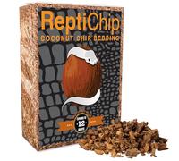 ReptiChip - Literie pour Reptiles en Vrac en copeaux de Noix de Coco de 12 litres, substrat pour Habitat de Serpent, Terrarium en Python, Aquariums de Tortues, enclos de Tortues