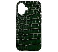 Reptile Alligator Lézard Crocodile Serpent Peau Verte Coque pour iPhone 16