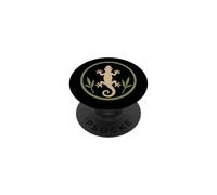 Reptile Bamboo Nature Lizard Lover Tropical Simple Gecko PopSockets PopGrip Adhésif
