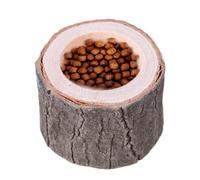 Reptile Bol d'eau - Résine pour Assiettes pour Reptiles Animaux | Bol de Reptile Décoratif | Alimentation pour Reptiles avec Design en Bois Naturel | Mobilier 'Habitat Amphibio PE