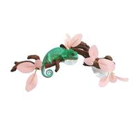 Reptile Branch Perch - Artificial Plant Climbing Structure with Strong Suction Mount, Durable Resin Habitat Decoration, Vivarium Enrichment Feature | Ideal for Snake Gecko Lizard Terrarium Display