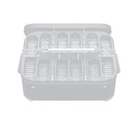 Reptile Breeding Box, 12 Grid Egg Hatcher Tray, Transparent Incubation Container with Secure Ventilation, Amphibians Incubator for Gecko Lizards Snake Lions Mane Care
