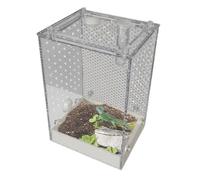 Reptile Breeding Box - Reptile Terrarium | Jumping Spider | Clear Praying Mantis Breeding Box | Detachable Indoor Reptiles Enclosure For Kids Adults Classroom Spider Mantis Roach Scorpion Beetles Cric
