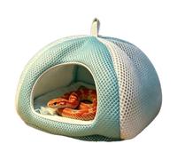 Reptile Cave | Tent Breathable Mesh Semi-Enclosed Easy Clean Houses | Reptile Bearded Dragon Cave House For Gecko Turtle Crab Hamster Mice Indoor | Outdoor Cage Terrariums