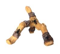 Reptile Climb Vine - Flexible Artificial Log Perch, Lightweight Amphibian Stand, Craetive Vivarium Toy Piece, Attractive Tank Fixture | Lizard Enclosures, Frog Play Corner, Tarantula Tower Scenes