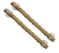 Reptile Climbing Branch, Lizard Corner Poles 2-Pack, Stable Natural Texture Branches Vertical Movement, Enclosure Decor Accessories for Snakes Geckos Iguanas Bearded Dragons Habitat Use