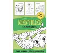 Reptile Colouring Book Travel Edition: A black and white pocket sized activity book filled with snakes, lizards, turtles and more