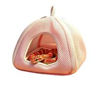 Reptile Enclosure, Breathable Mesh Habitat Tent with Easy Clean Design, SMA | Ventilated Mesh Shelter Provides A Comfortable Basking Area For Snakes Turtles Hamsters Mice And Other Small Pets