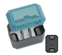 Reptile Feeder Box - PVC ABS 21.4x14x14.8cm | Travel Snake Hatching Habitat Cage | Breathable Transport and Breeding House for Bearded Dragon Turtle Reptile Care and Daily Handling Use