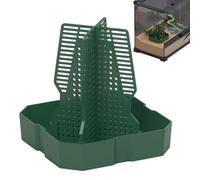Reptile Feeder Dish, Chameleon Feeder Dish, Anti-Escape Worm Feeder, Professional Reptile Feeder, Superworm Feeder for Tank, Live Worm Organizer, Climbing Column Feeder, Tank & Aquarium Feeder