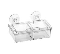 Reptile Feeding Bowl | Transparent Wall Mount Food Container